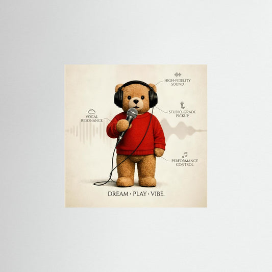 Sonic Art Decor – Singing Teddy Bear Canvas Poster