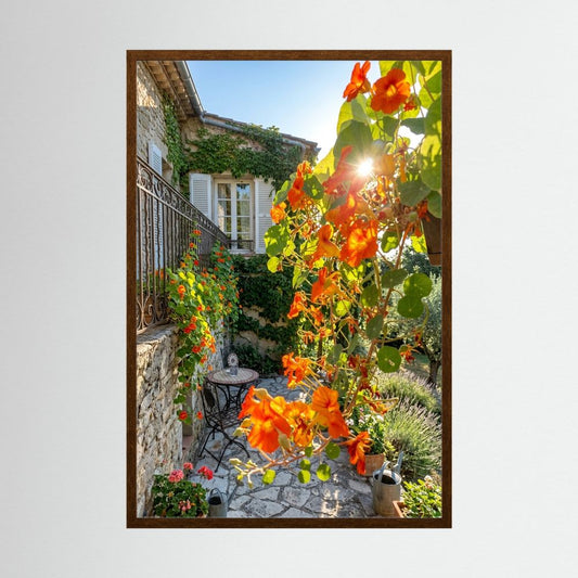 Mediterranean Garden Fine‑Art Framed Poster