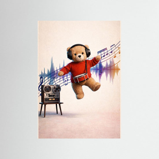 Music and  Dance Teddy Poster