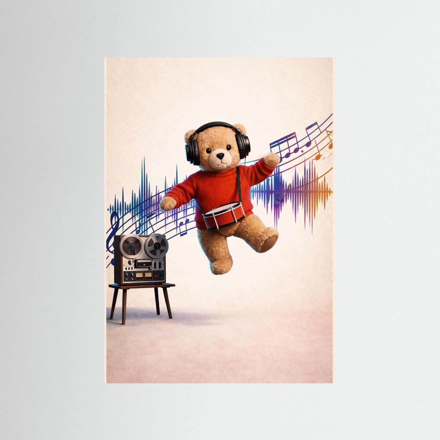 Music and  Dance Teddy Poster