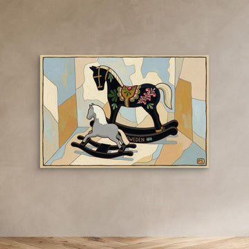 Swedish Rocking Horses Canvas
