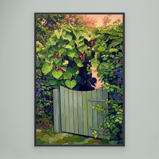 Whimsical Garden Canvas – A Dreamy Floral Escape