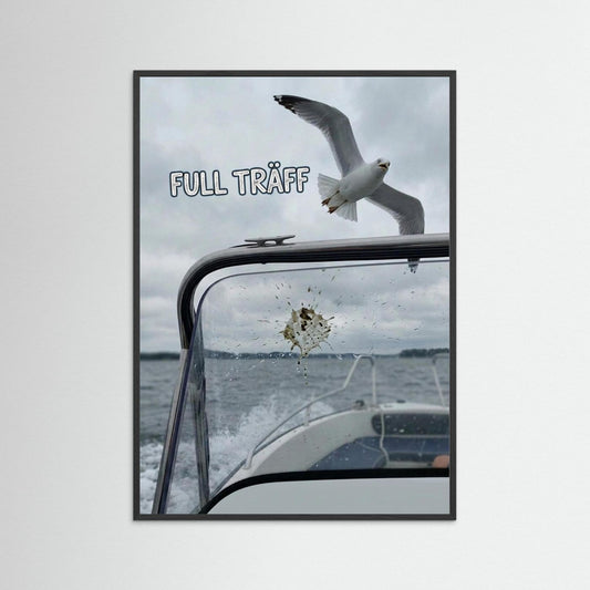 Måsen: Humoristisk Fotoposter med Skärgårdskänsla