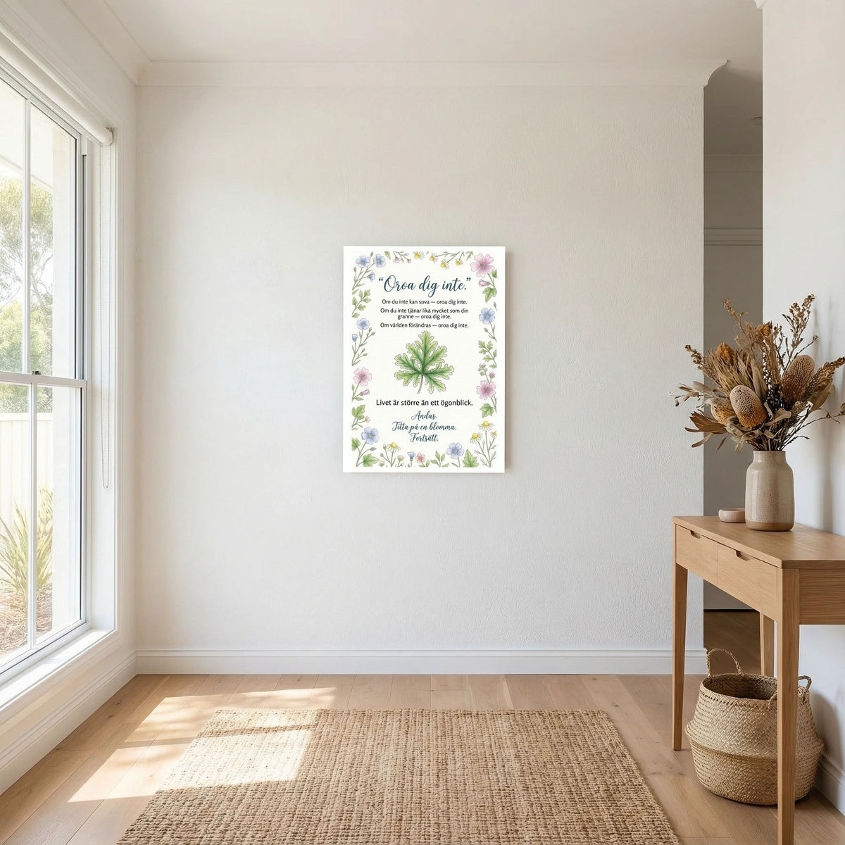 Oroa Dig Inte | Canvas Illustration