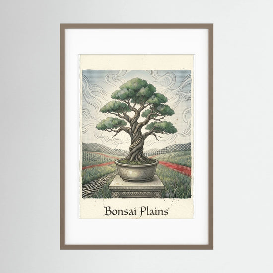 Bonsai Plains – Stylized Botanical Illustration