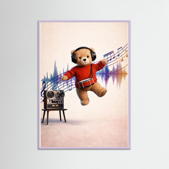 Music and  Dance Teddy Poster