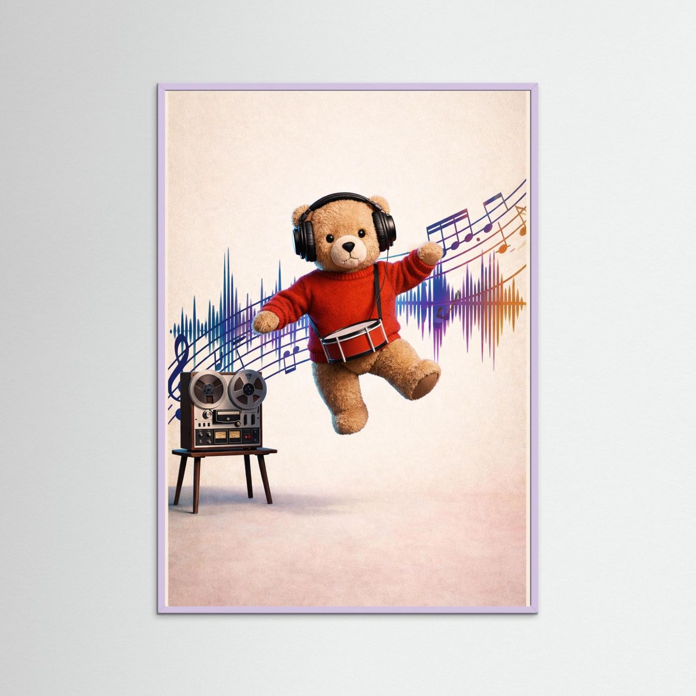 Music and  Dance Teddy Poster
