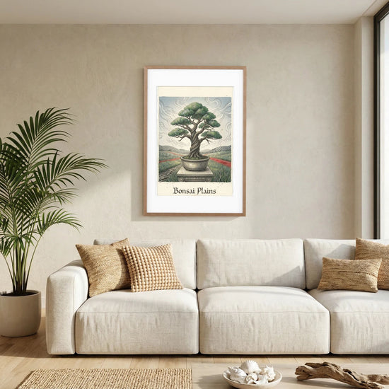 Bonsai Plains – Stylized Botanical Illustration