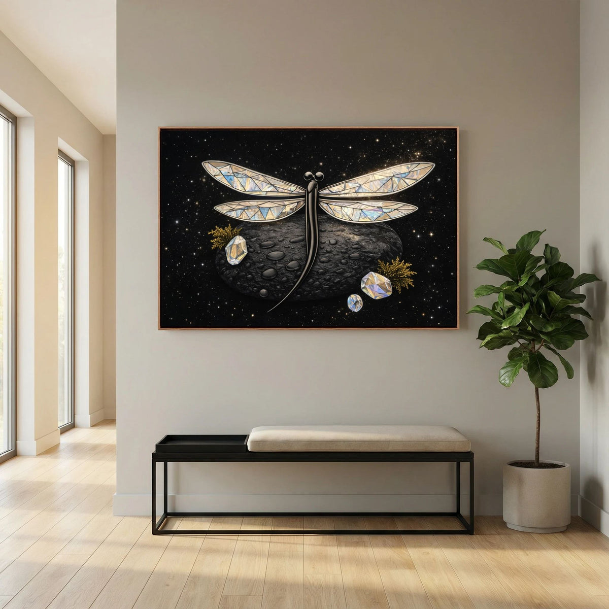 Dragonfly Wings Illustration  –  Canvas Art Print