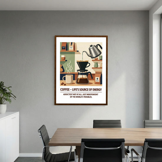 Caffein - Life's Source of Energi: Minimalist Art for Caffeine Lovers