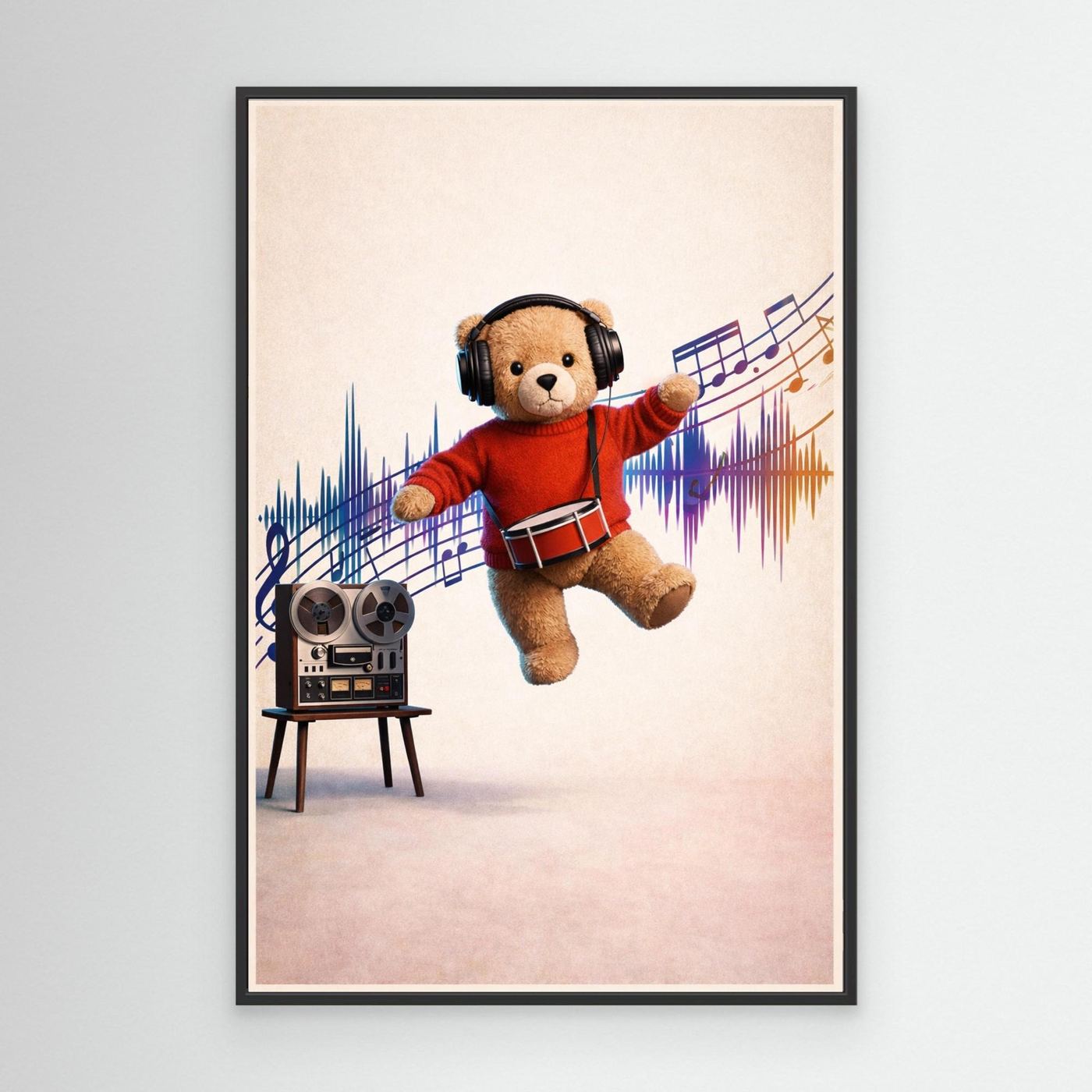 Dancing Teddy Music Print