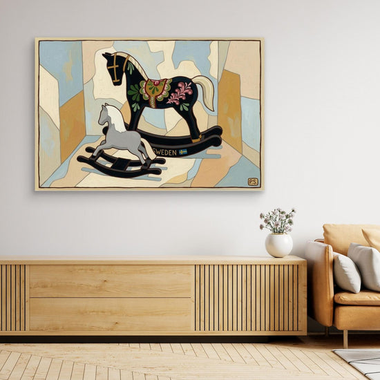 Swedish Rocking Horses Canvas