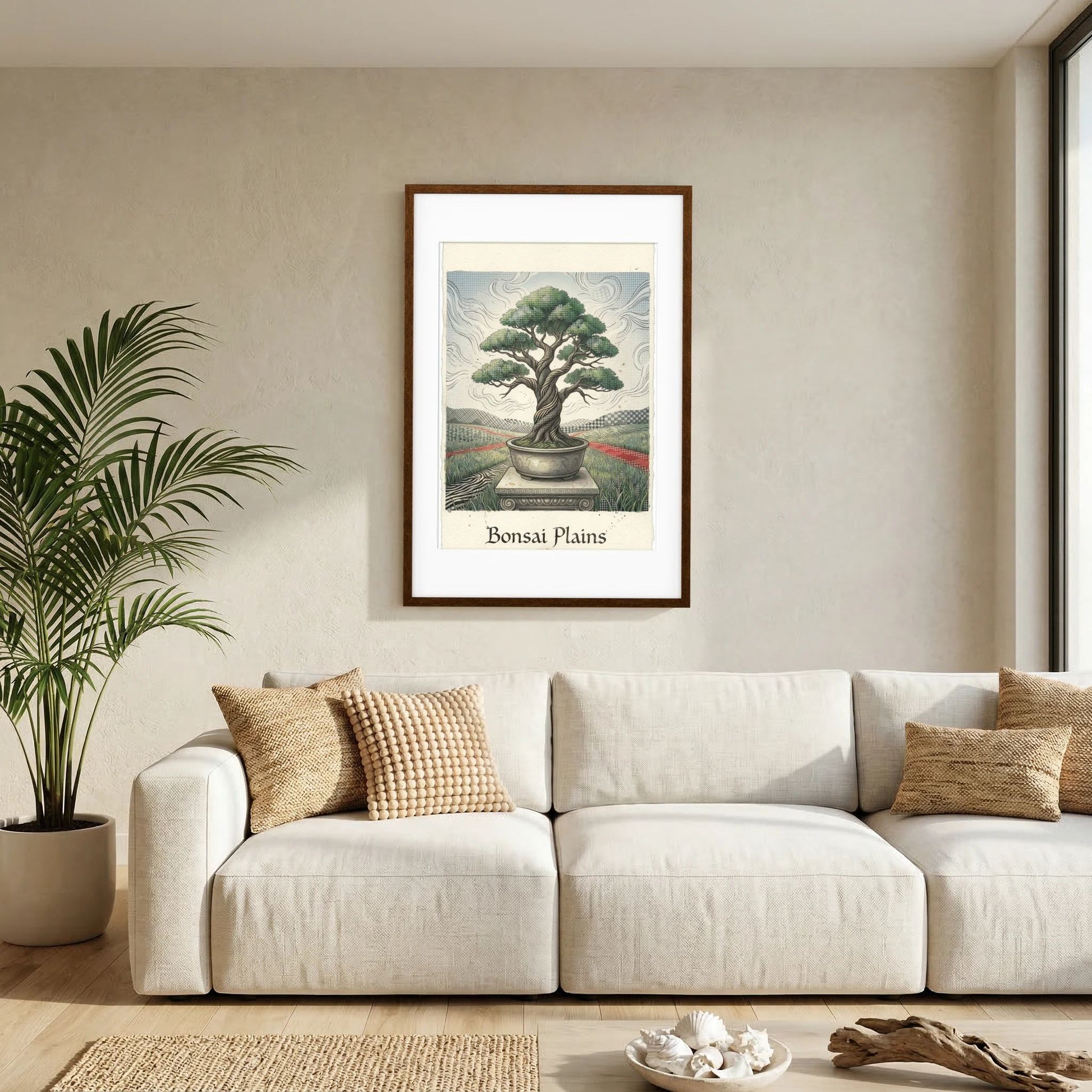 Bonsai Plains – Stylized Botanical Illustration