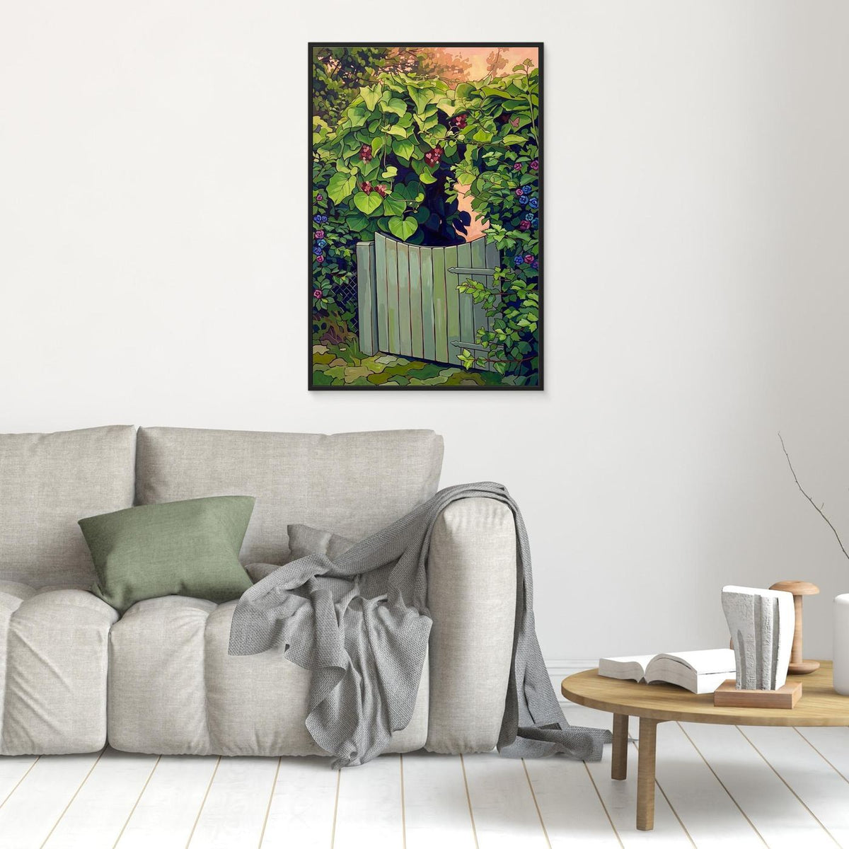 Whimsical Garden Canvas – A Dreamy Floral Escape