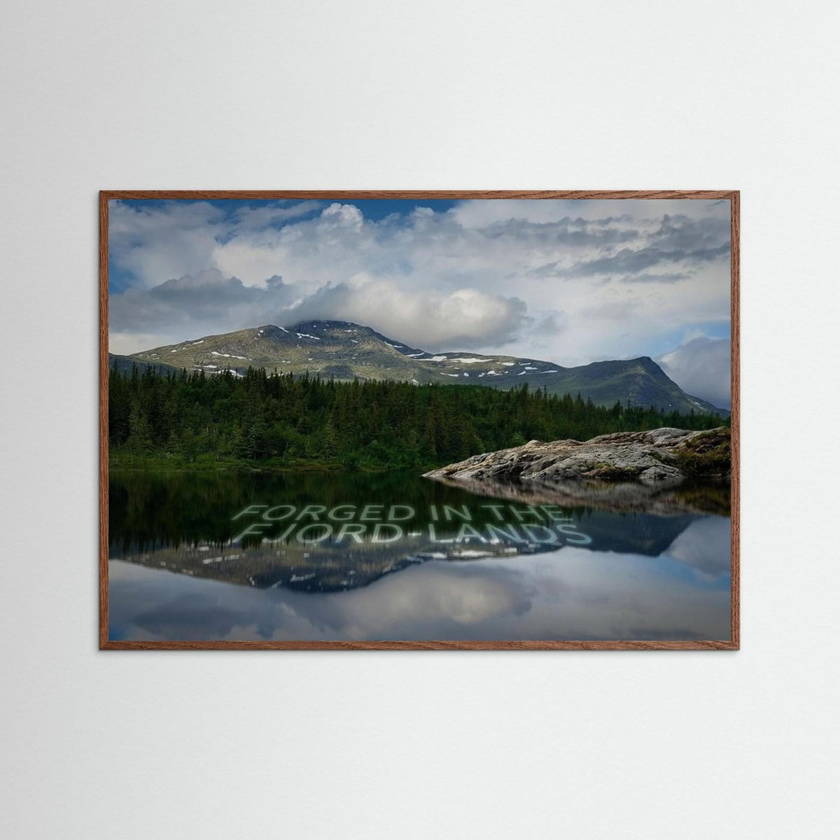 Mountain Lake Image – Scandinavian Highlands Poster