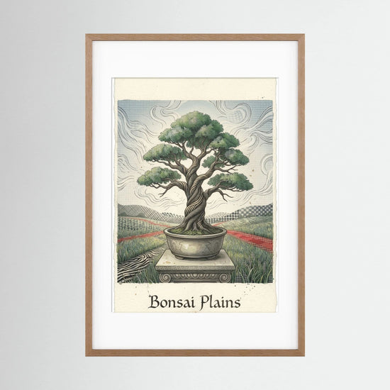 Bonsai Plains – Stylized Botanical Illustration