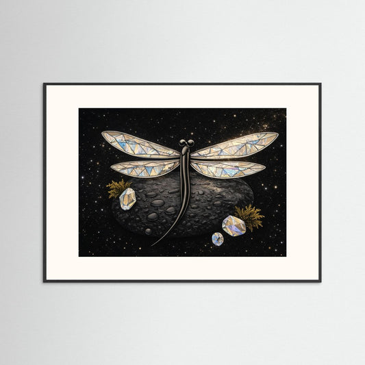Crystal Wing Dragonfly - Fine Art