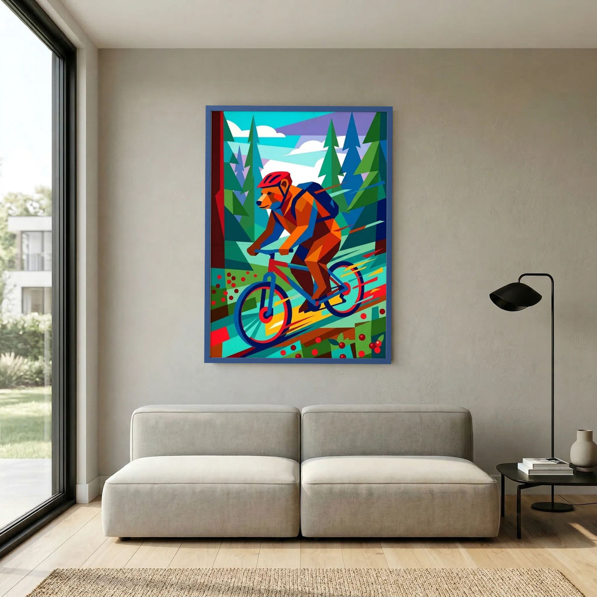 Trail Bear Bearly on Time Konstposter