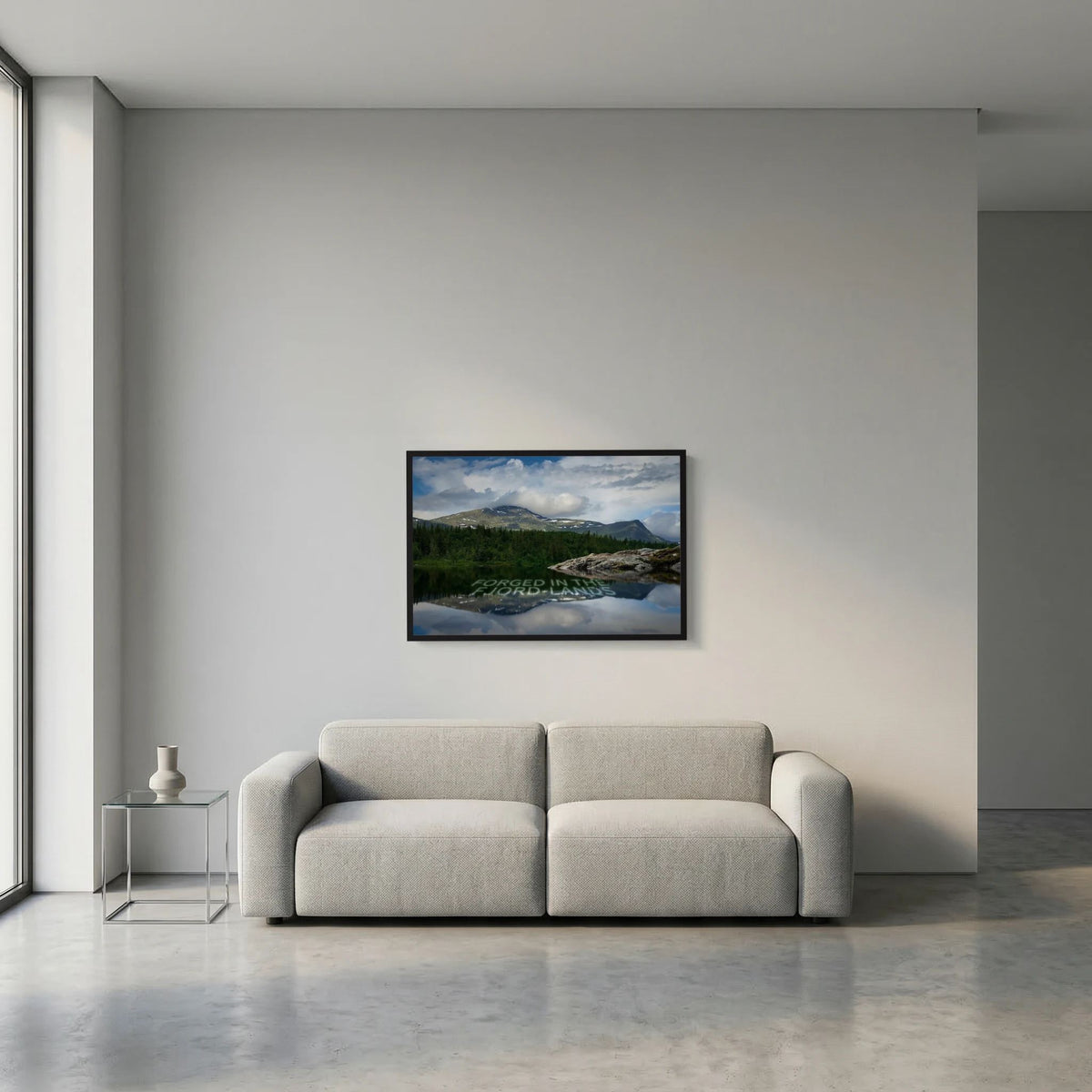 Mountain Lake Image – Scandinavian Highlands Poster