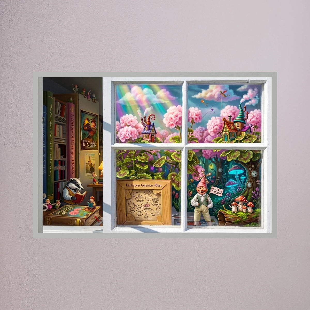 Gnome Home Nordic Whimsy Poster
