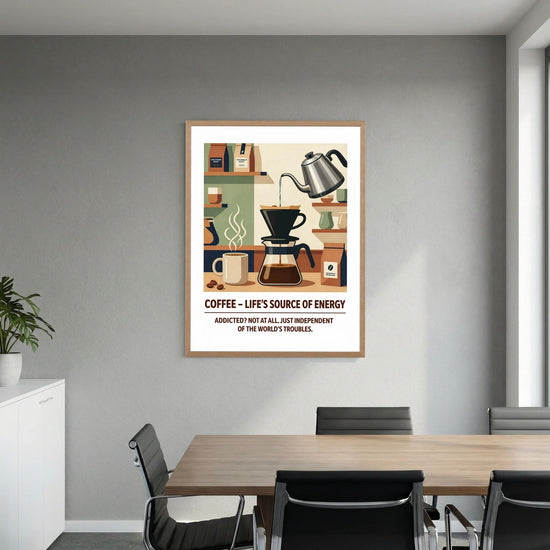 Caffein - Life's Source of Energi: Minimalist Art for Caffeine Lovers