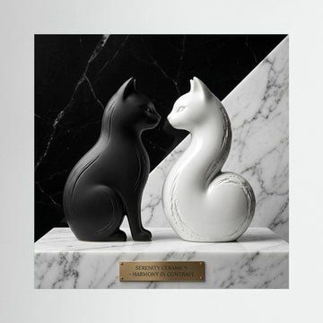 Yin & Yang Cats – Contrast Art