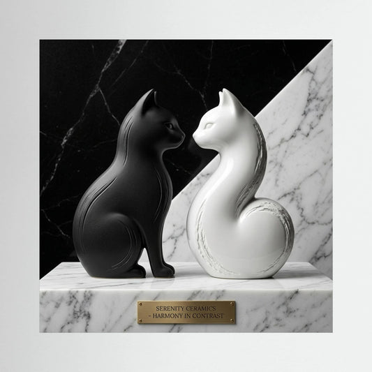 Yin & Yang Cats – Contrast Art