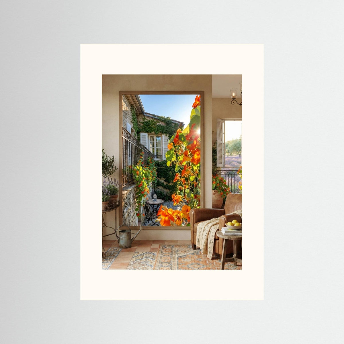 Artists Garden - Colorful Arcadian Art Poster