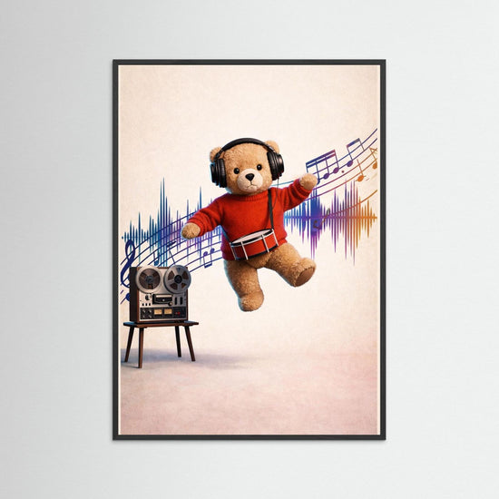 Music and  Dance Teddy Poster