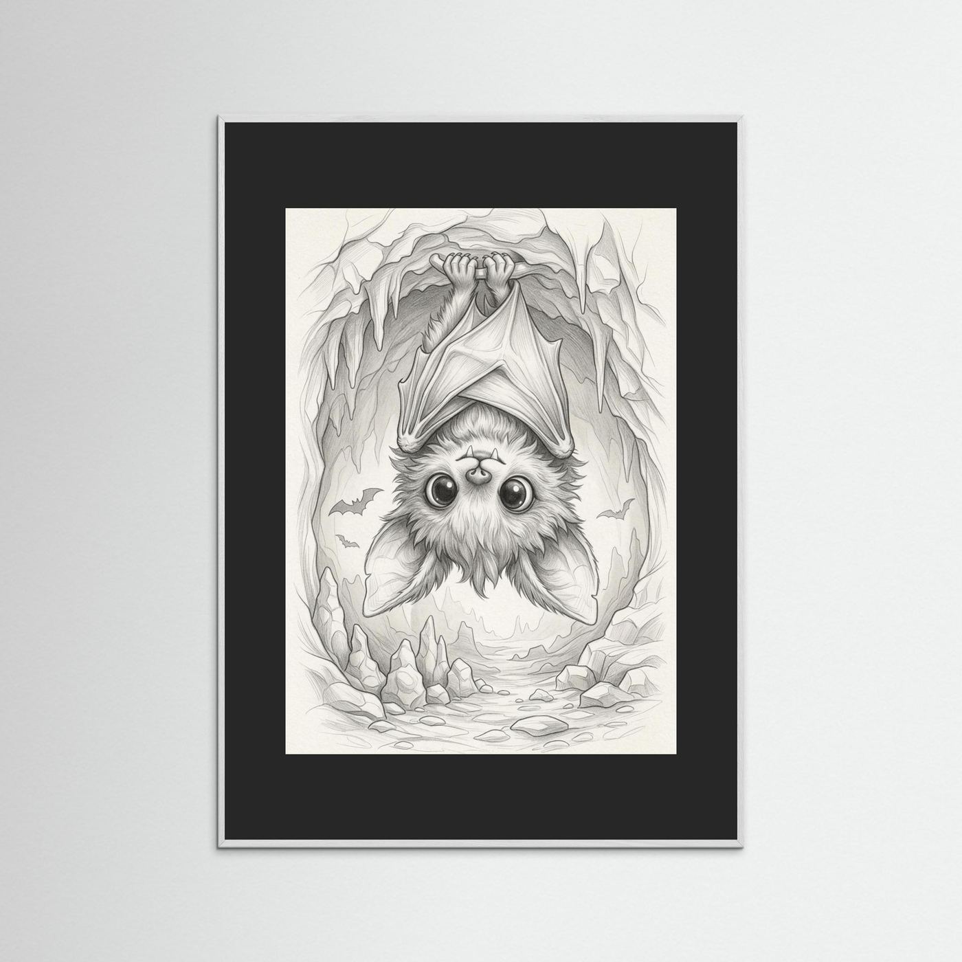 Cute Bat Sketch - Illustration