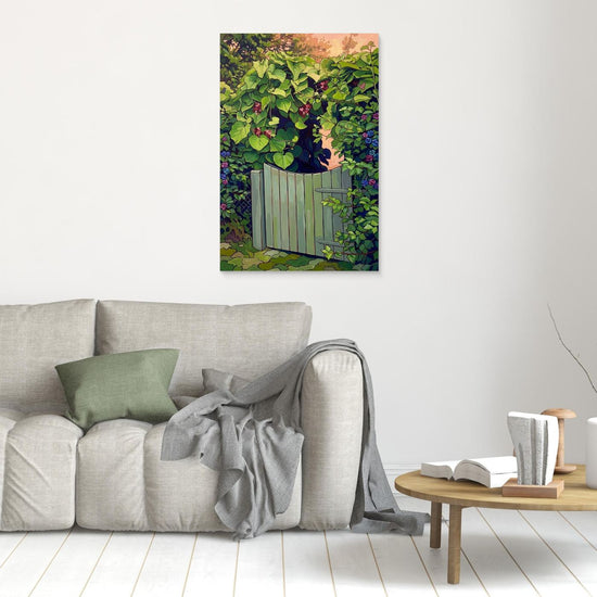 Whimsical Garden Canvas – A Dreamy Floral Escape