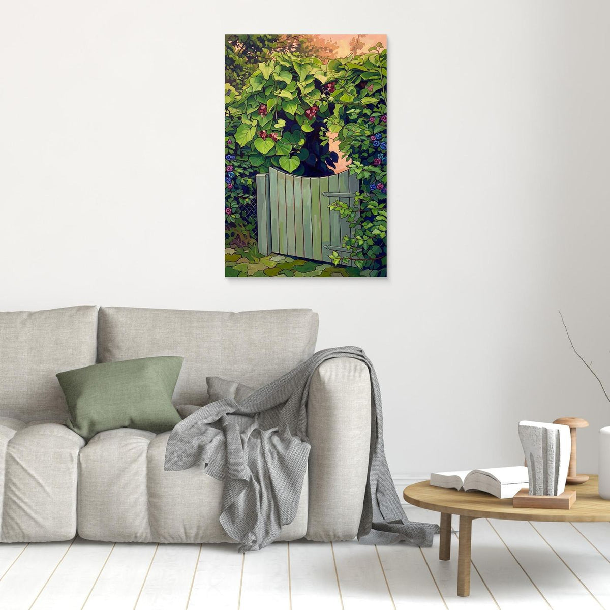 Whimsical Garden Canvas – A Dreamy Floral Escape