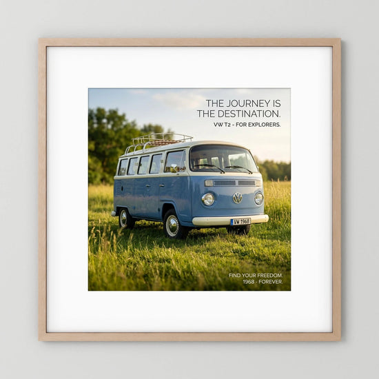 Classic VW T2 Poster – The Destination