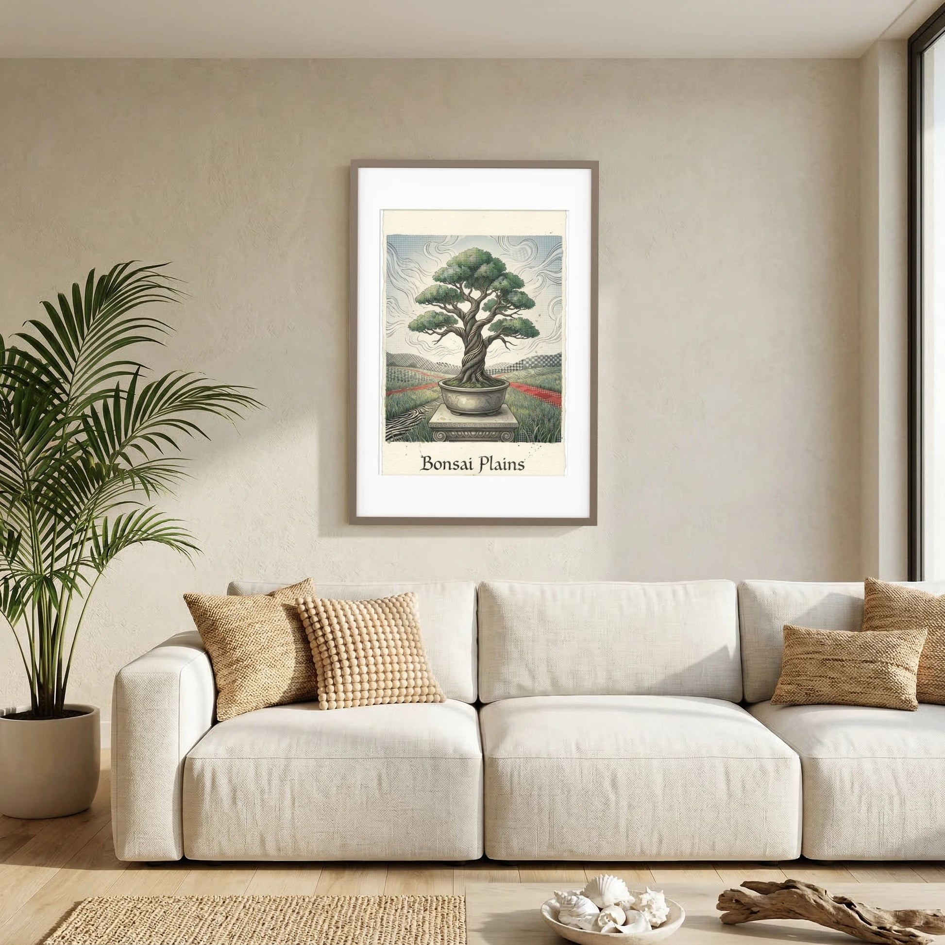 Bonsai Plains – Stylized Botanical Illustration