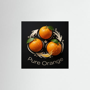 Pure Orange – Citrus Splash Art Print