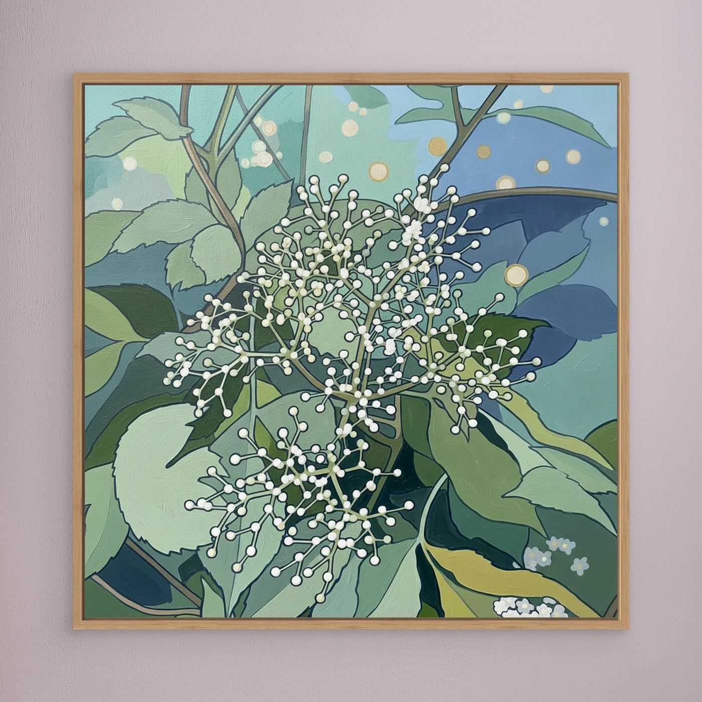 Scandinavian Elderflower Canvas