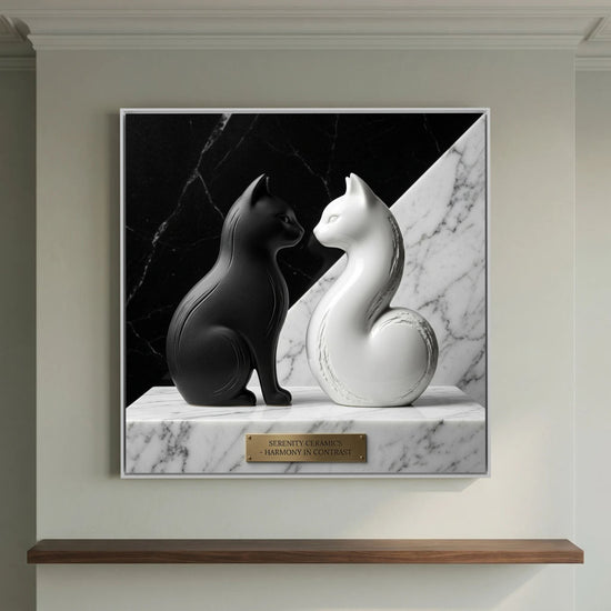 Yin & Yang Cats – Contrast Art