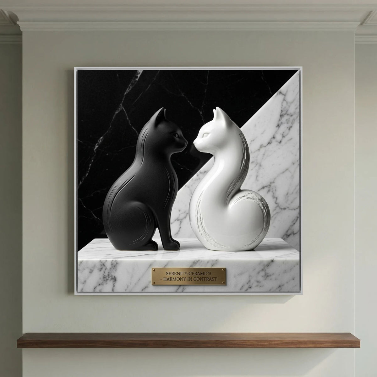 Yin & Yang Cats – Contrast Art