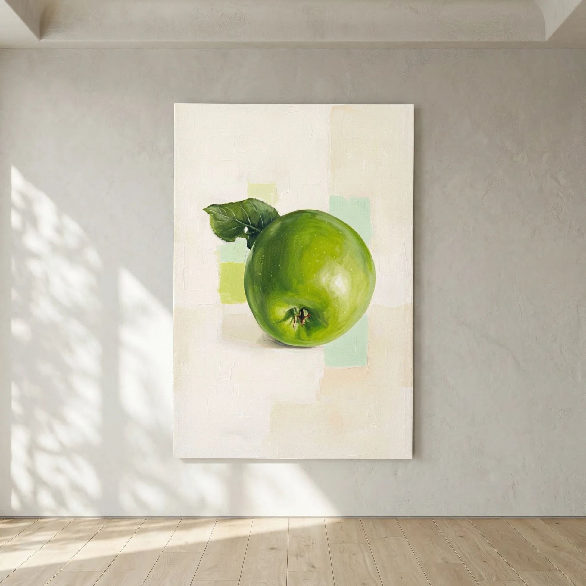 Grönt Äpple Canvas – Äpple Tavla – Grönt Äpple Poster