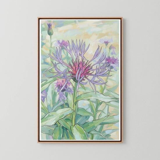 Scandinavien Wild Flower Canvas - Elegant Minimalist Art