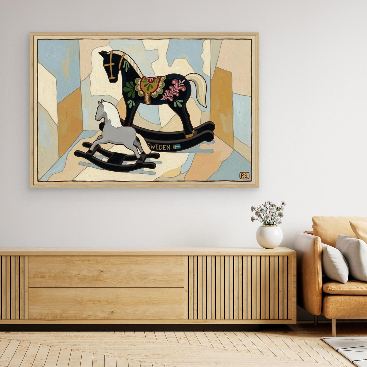 Swedish Rocking Horses Canvas
