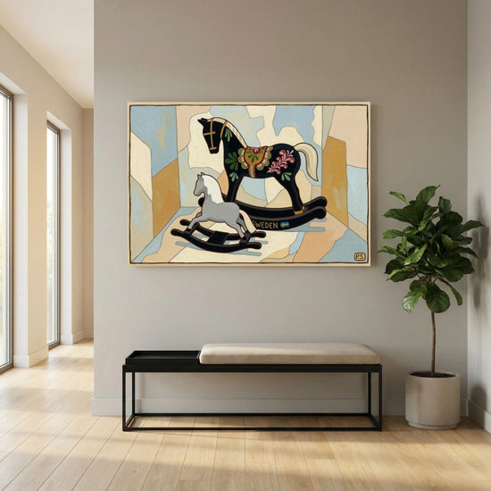 Swedish Rocking Horses Canvas
