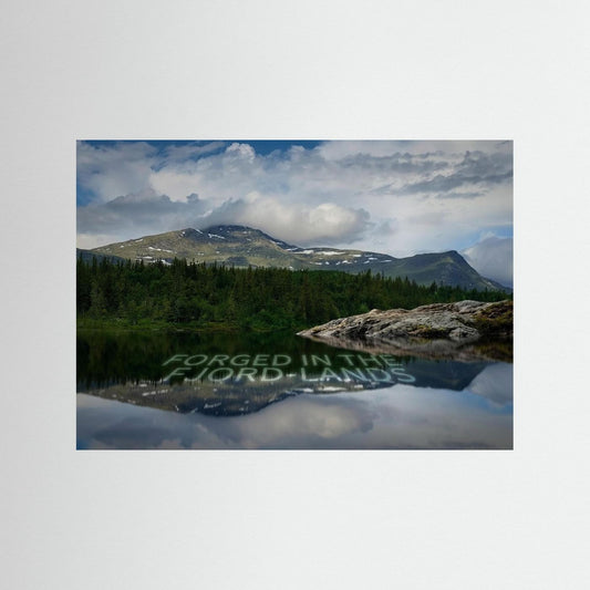 Mountain Lake Image – Scandinavian Highlands Poster
