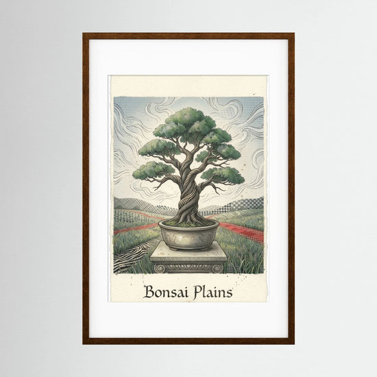 Bonsai Plains – Stylized Botanical Illustration