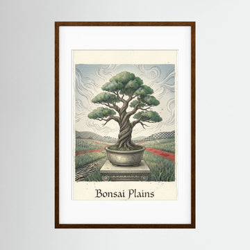 Bonsai Plains – Stylized Botanical Illustration