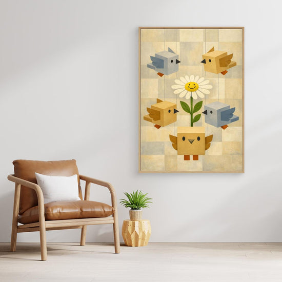 Cubebirds of DiY Garden Canvas