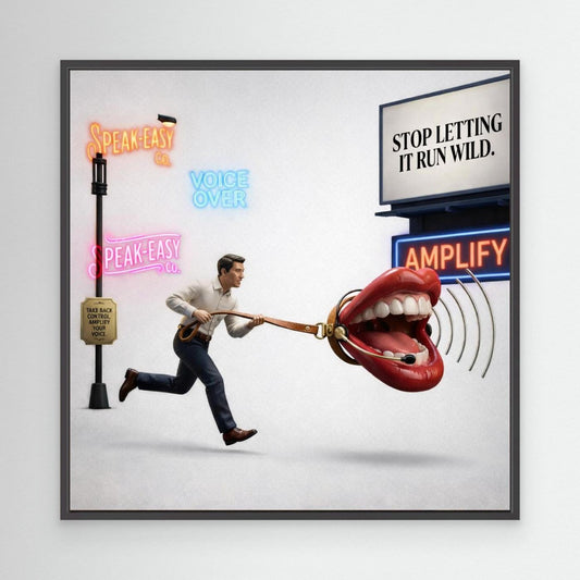 Voice Control Surreal Art Print - Amplify Your Voice