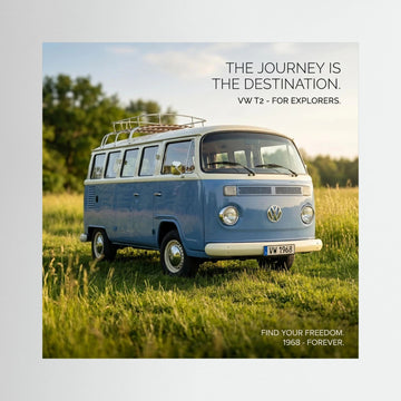 Classic VW T2 Poster – The Destination