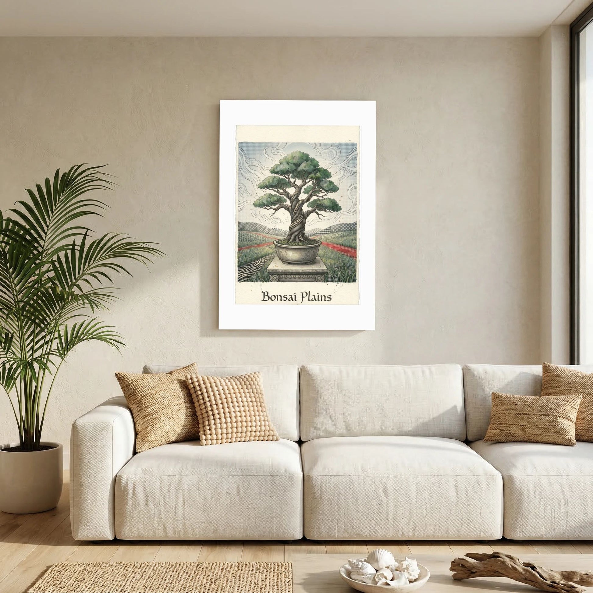 Bonsai Plains – Stylized Botanical Illustration