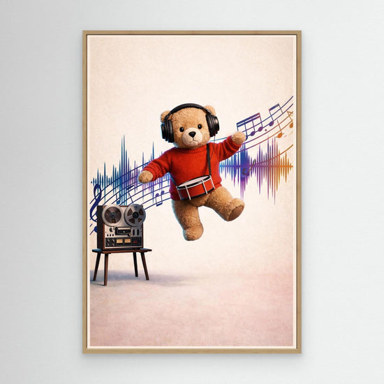 Dancing Teddy Music Print